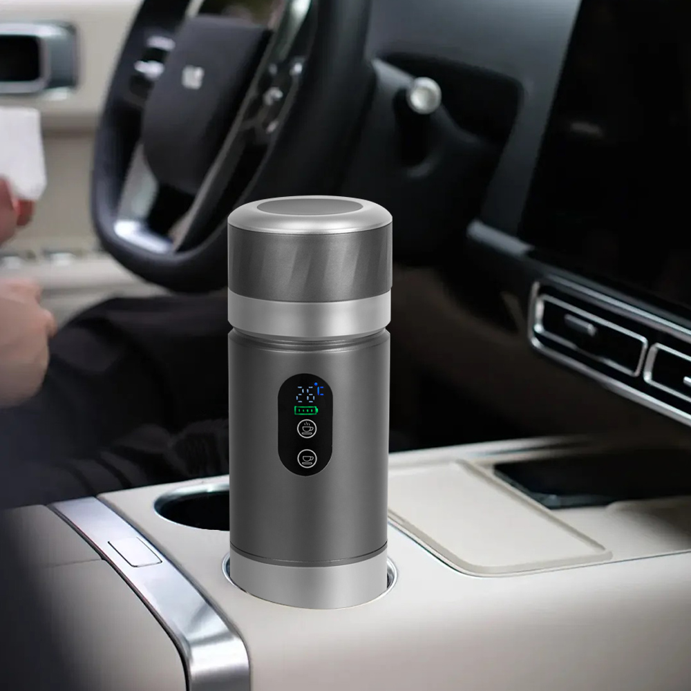 Coffee Maker - Tragbare Selbsterhitzende Espresso-Kaffeemaschine mit LED-Bildschirm Mini