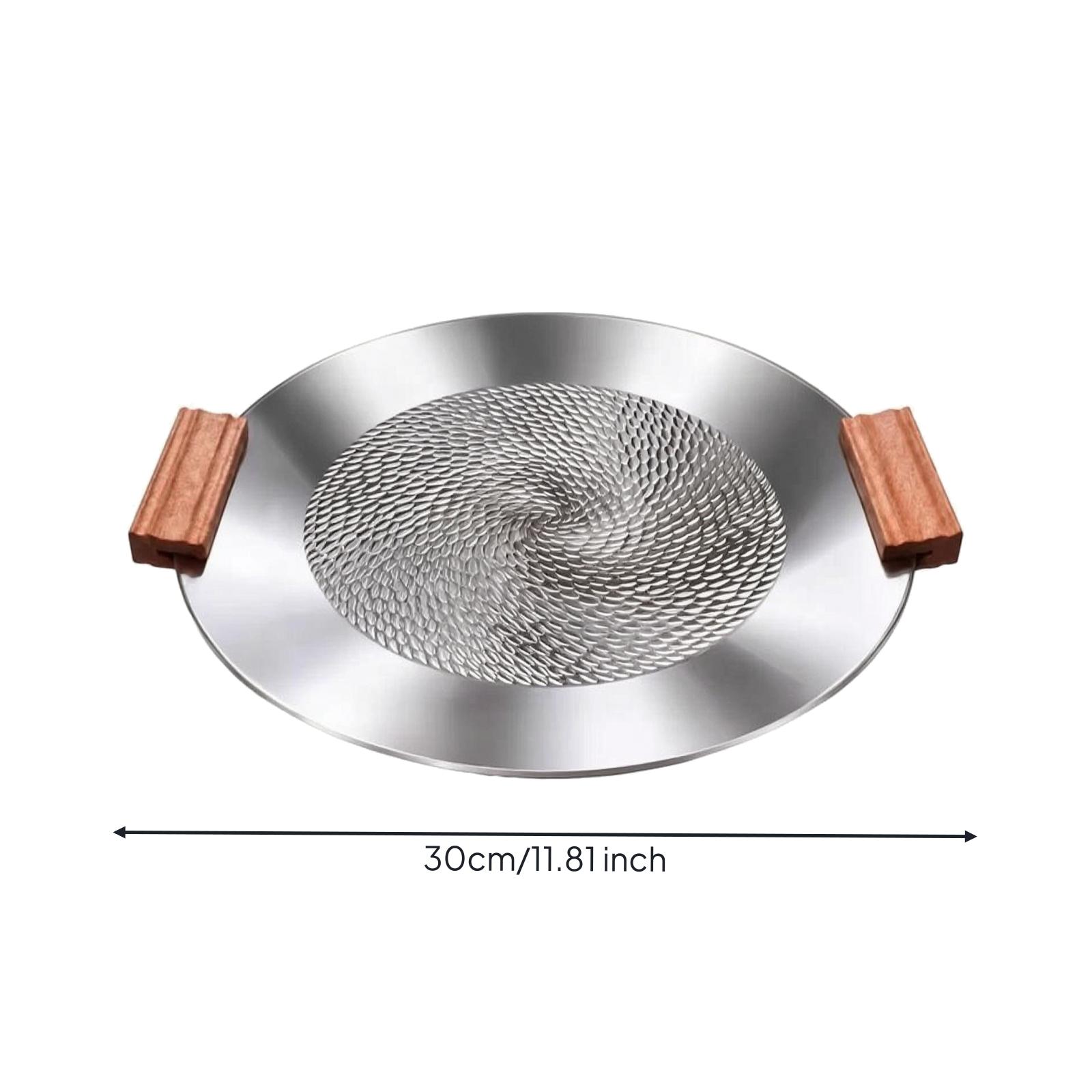 Induction Cooker - Mehrfach Kompatible Antihaft-Grillpfanne 30cm Dreischichtiger Stahl