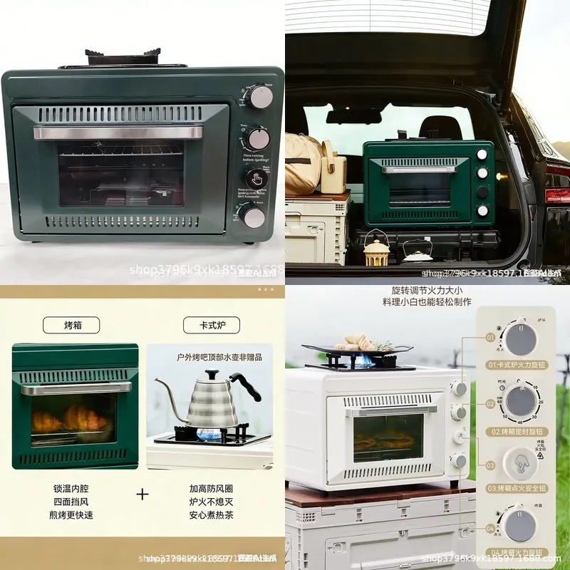 Toaster - 2026 Tragbarer 12V Elektro-Toaster und Pizzaofen