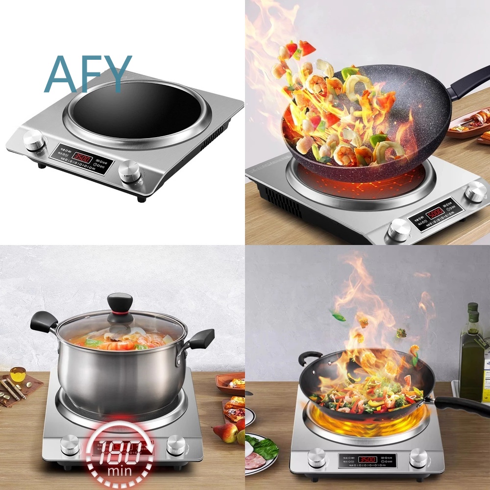 Induction Cooktop Portable - 220V Konkaves Induktionskochfeld für den Heimgebrauch,