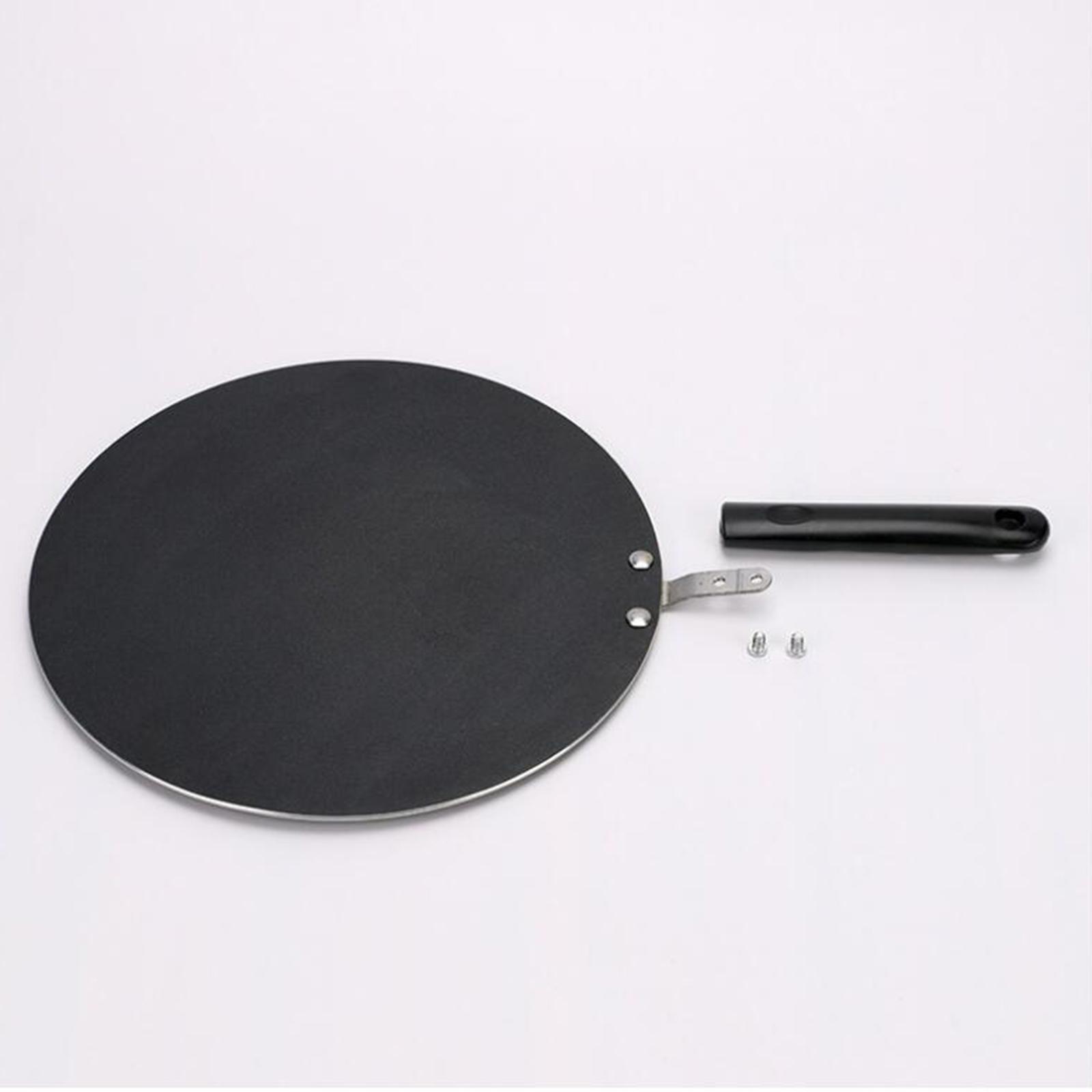 Induction Cooktop Portable - Mini-Pfannkuchen-Grillplatte, runde, antihaftbeschichtete indische Flugkuchen-Bratpfanne, Eisen-Pfannkuchen-Grillhalter,