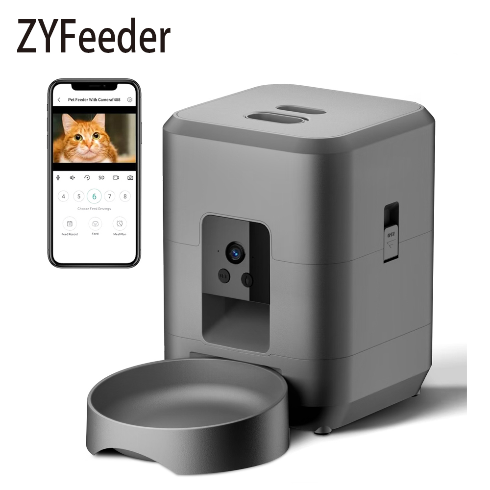 Kitchen Appliances Video - 2L Automatischer Haustierfutterautomat, intelligenter Katzenfutterautomat mit