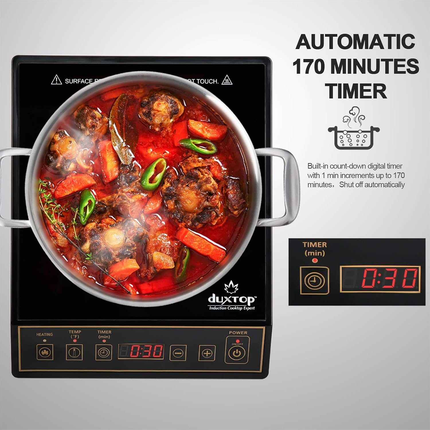 1800W tragbarer Induktionskoch – Induction Cooktop Portable Bewertung und Preis